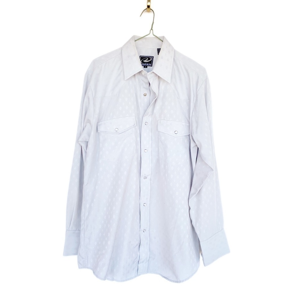 ROPER Western snaps button down dress shirt Mens size M